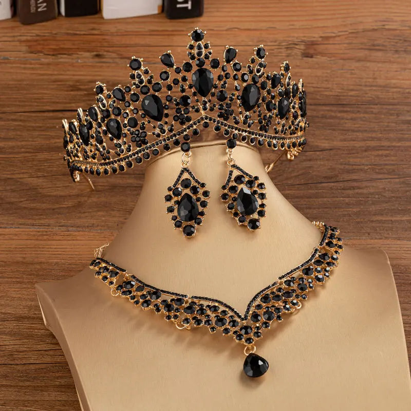 Crystal Water Drop Jewelry Set