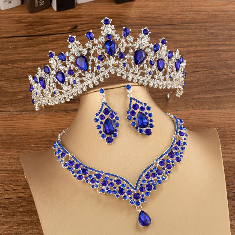 Crystal Water Drop Jewelry Set