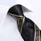 Luxury Retro Striped Floral Tie Set for Men with Clip, Cufflinks & Handkerchief