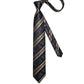 Luxury Retro Striped Floral Tie Set for Men with Clip, Cufflinks & Handkerchief