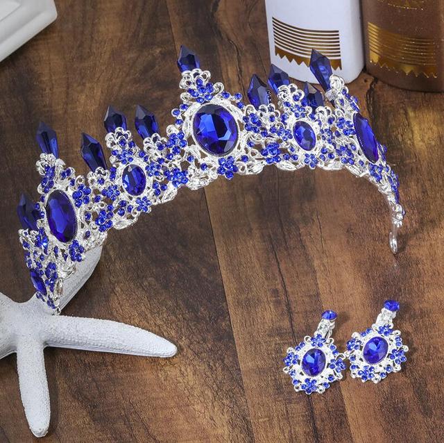 Purple Crystal Tiara Crown