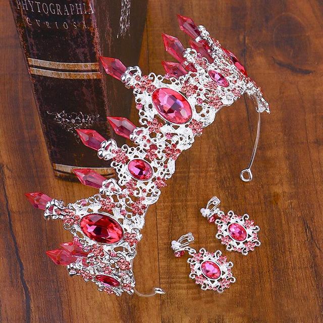 Purple Crystal Tiara Crown