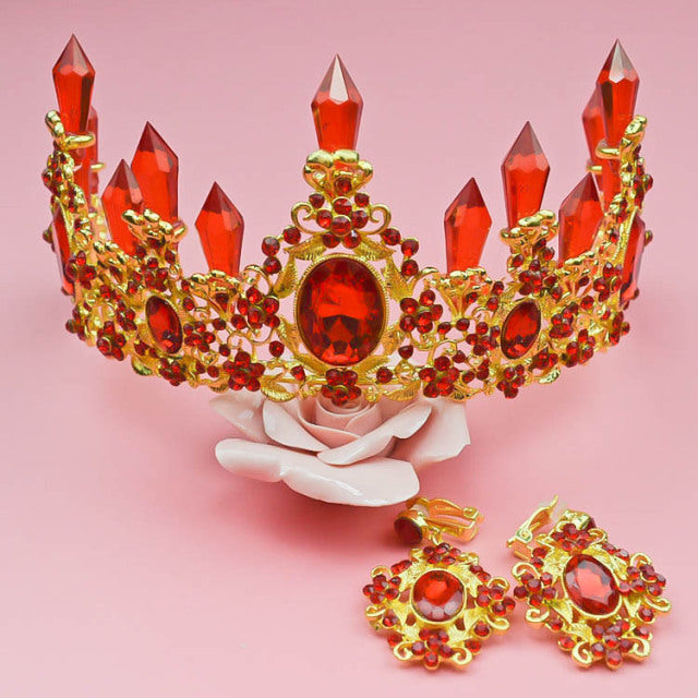 Purple Crystal Tiara Crown