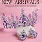 Purple Crystal  Tiara Crown