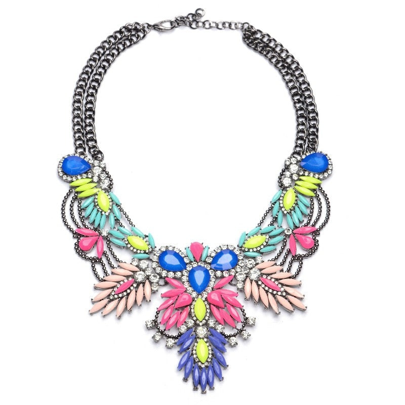 Multicolor Ancestral Bohemian Big Necklace