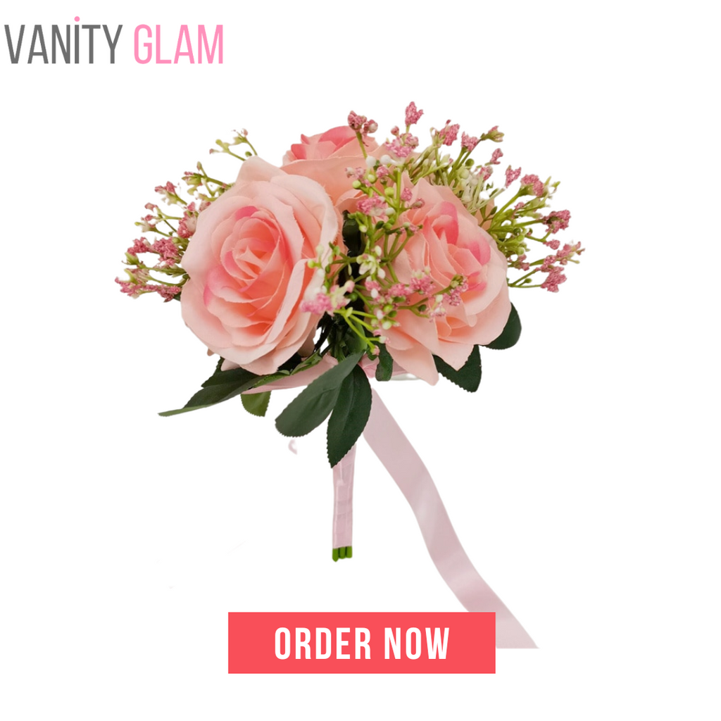 Baby's Breath Rose Bouquet p