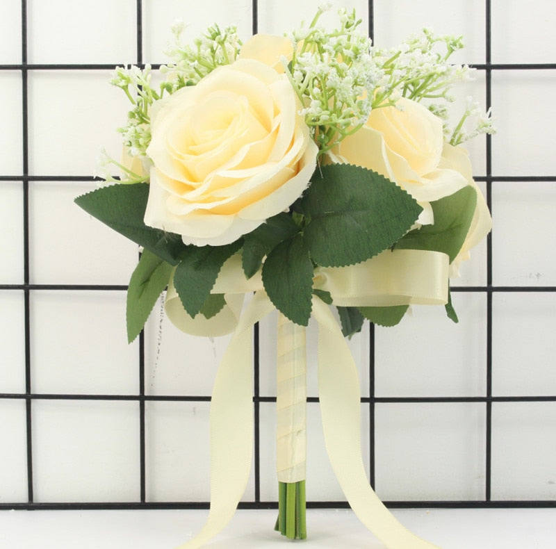 Baby's Breath Rose Bouquet
