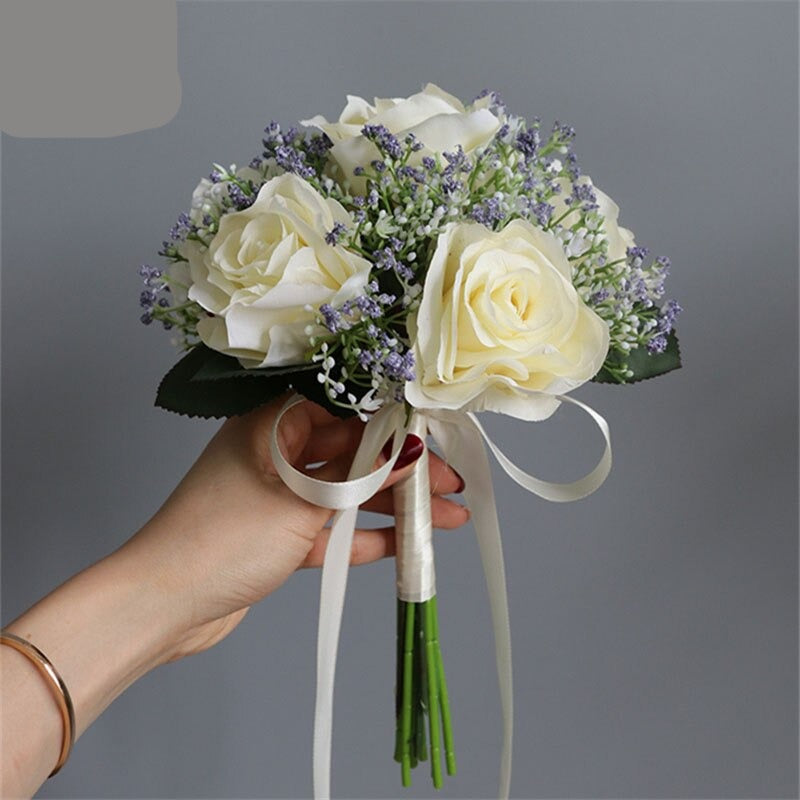 Baby's Breath Rose Bouquet