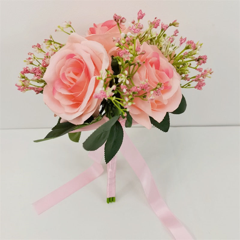 Baby's Breath Rose Bouquet