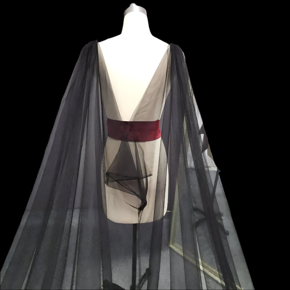 Black Long Wedding Bridal Veil 