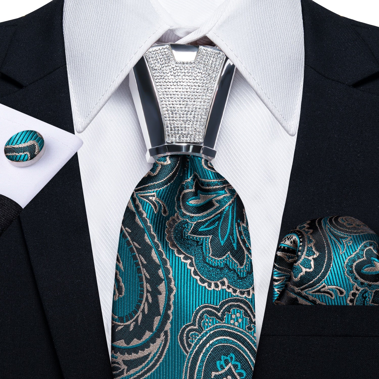 Business Plaid Black Ties