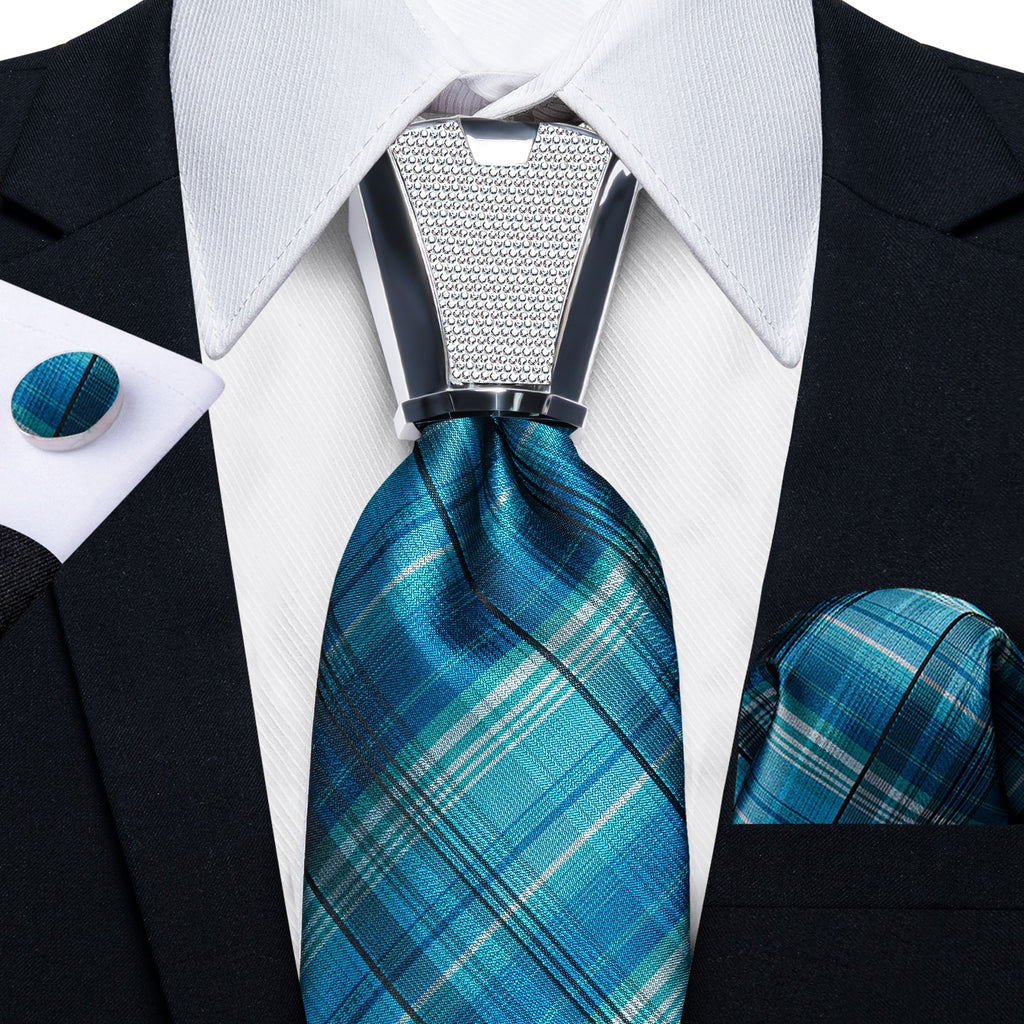 Business Plaid Black Ties