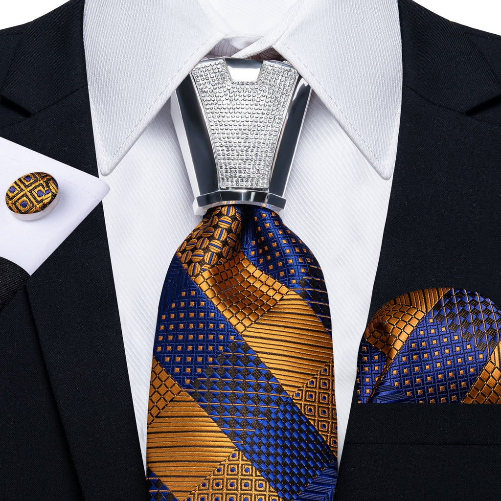 Business Plaid Black Ties