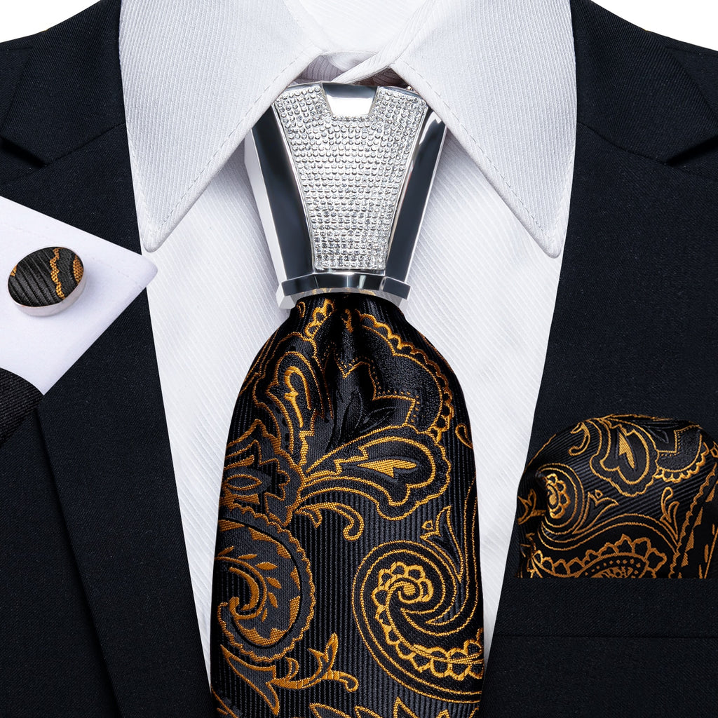 Business Plaid Black Ties