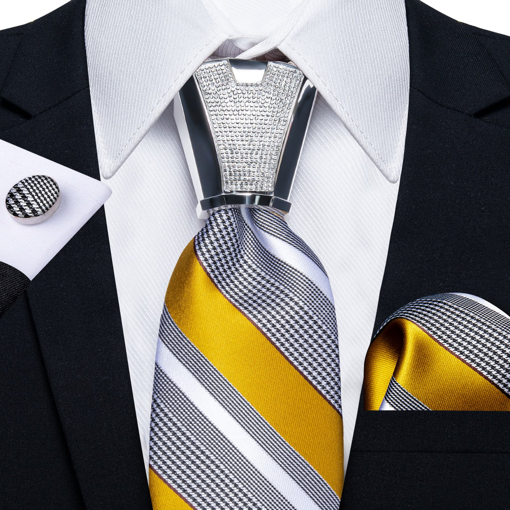 Business Plaid Black Ties