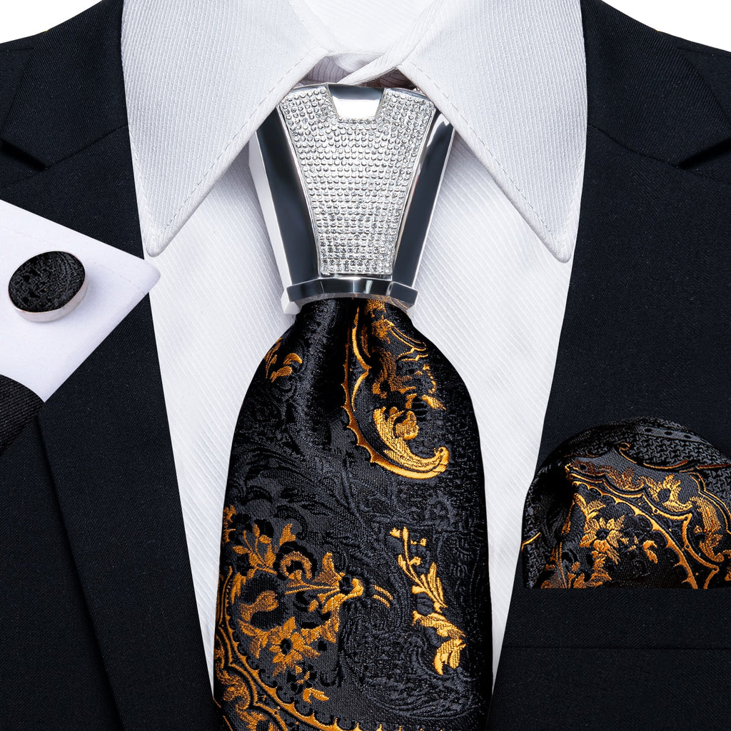 Business Plaid Black Ties