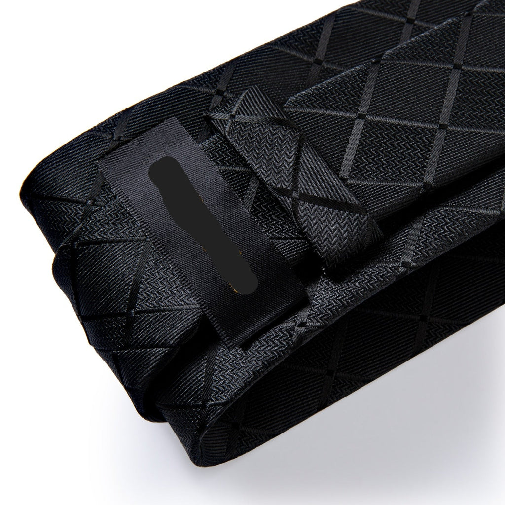 Business Plaid Black Ties