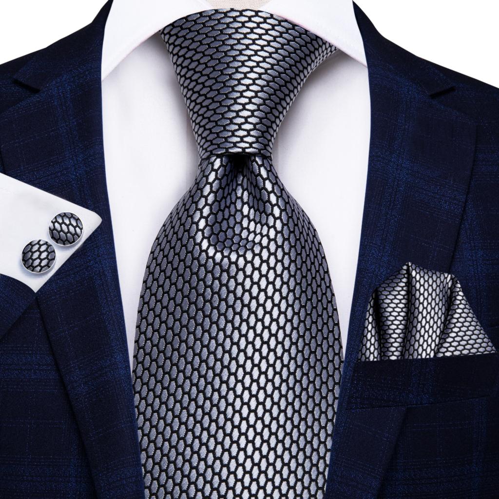 Champagne Striped Paisley Tie Set