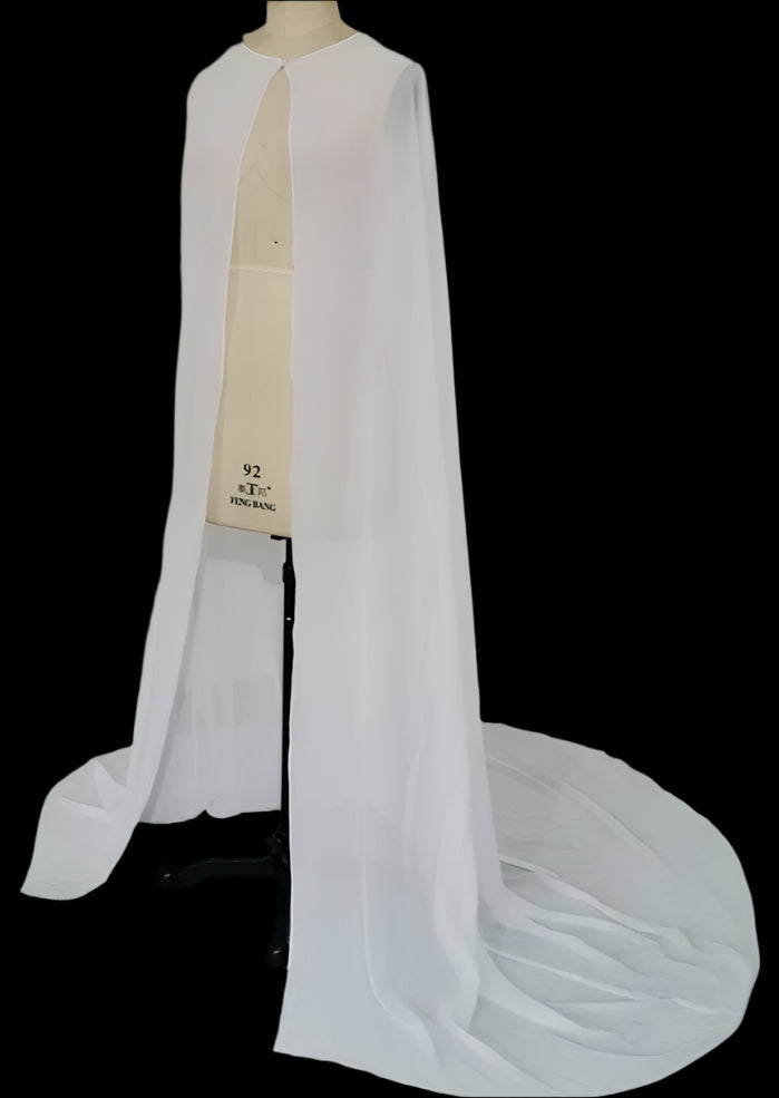 Chiffon Floor Length Cape
