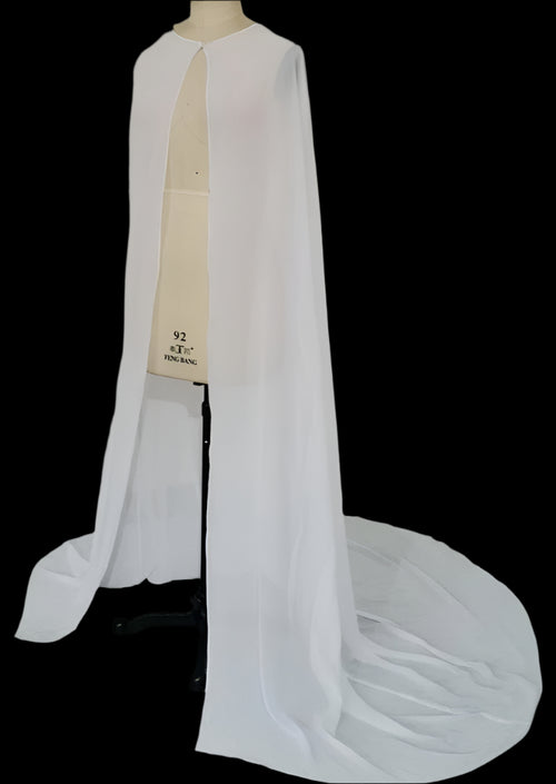 Chiffon Floor Length Cape