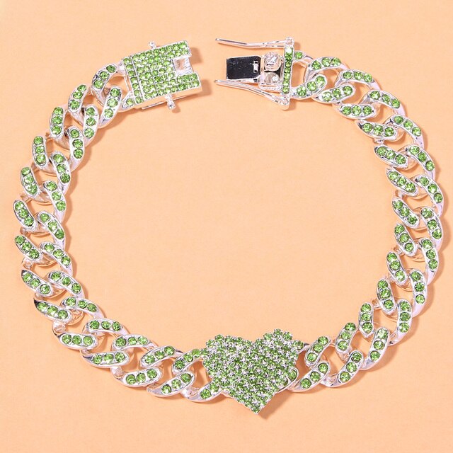 Crystal Heart-Shaped Anklet