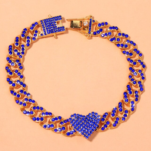 Crystal Heart-Shaped Anklet