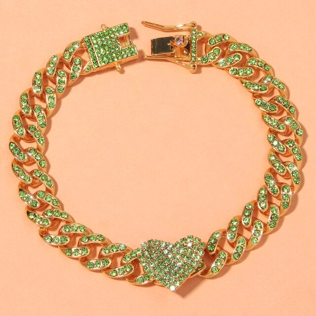 Crystal Heart-Shaped Anklet