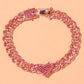 Crystal Heart-Shaped Anklet