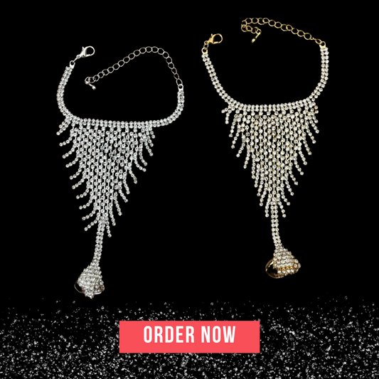 Girls Crystal Ring Bracelet