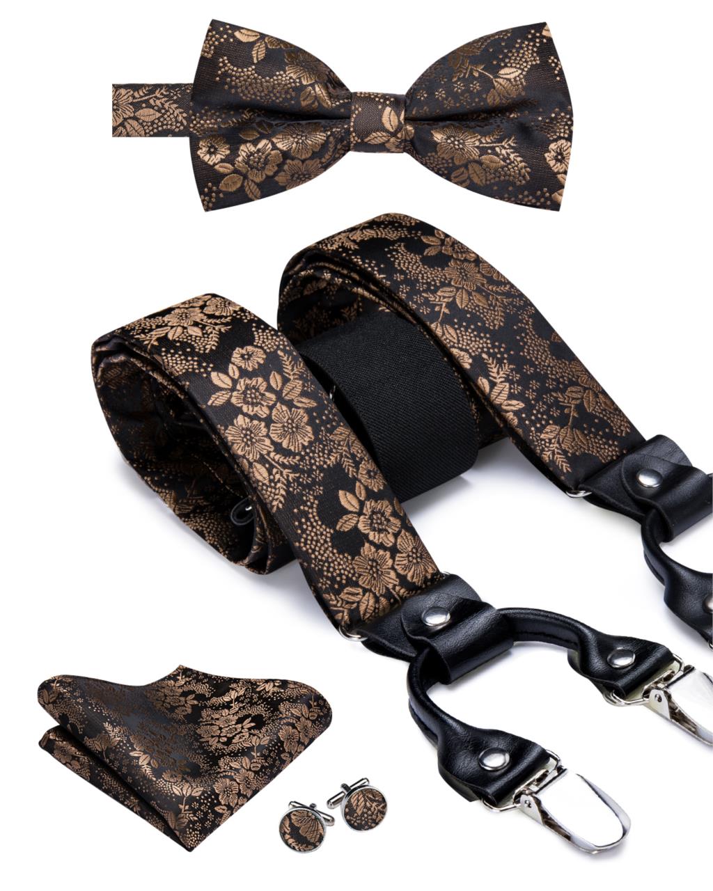 Men's Suspenders Bow Tie