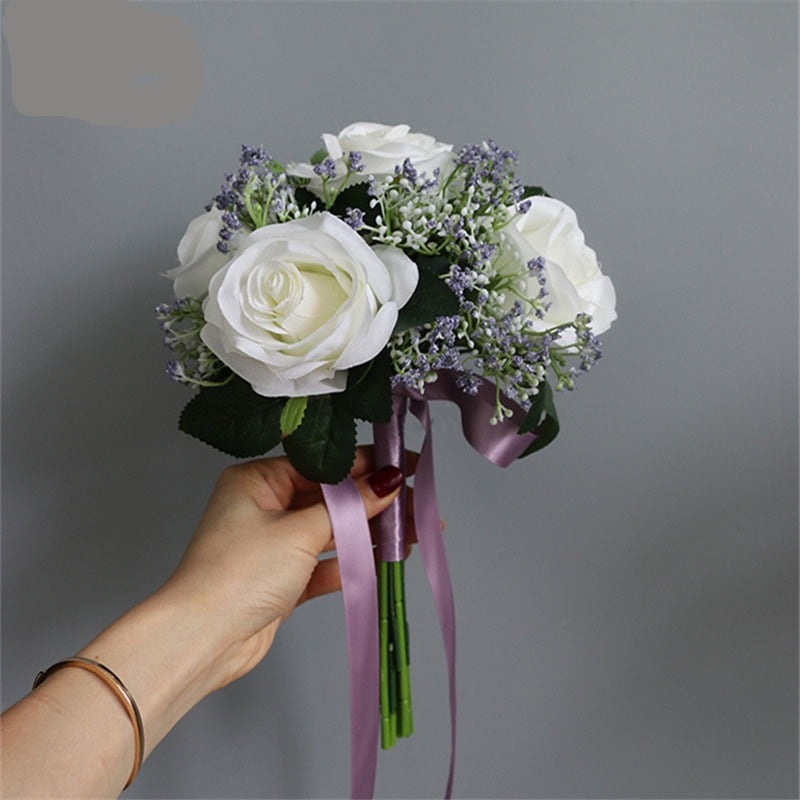 Baby's Breath Rose Bouquet