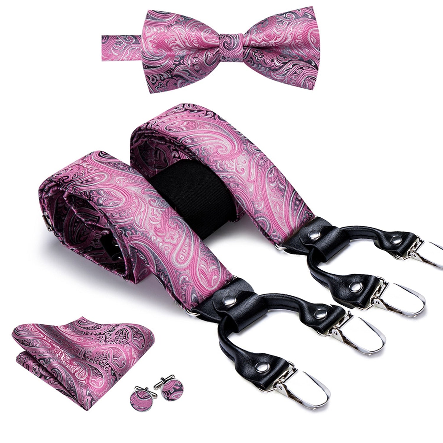 Men's Suspenders Bow Tie
