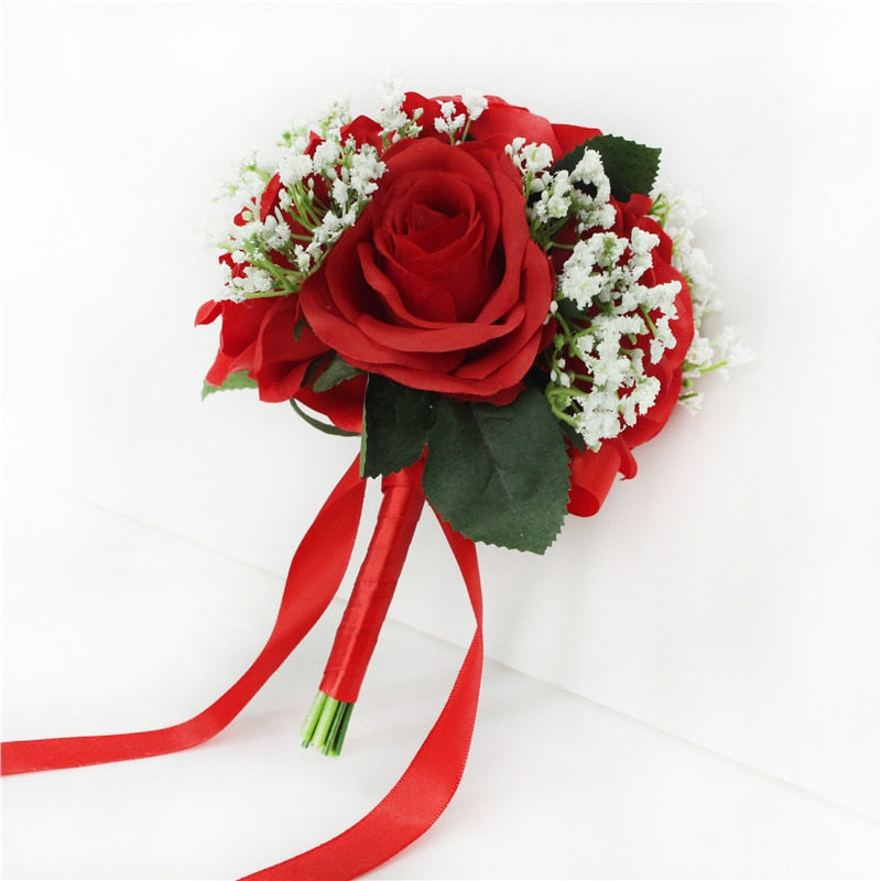 Baby's Breath Rose Bouquet