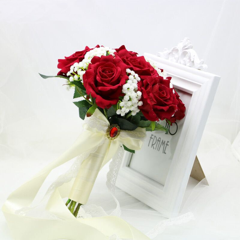 Hot Red Wedding Bouquets