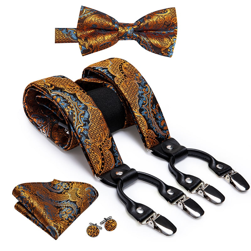 Men's Suspenders Bow Tie