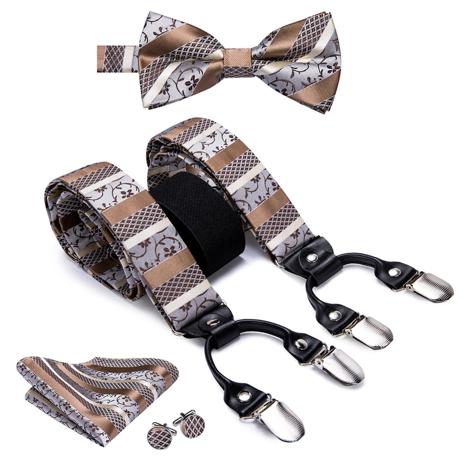 Men's Suspenders Bow Tie