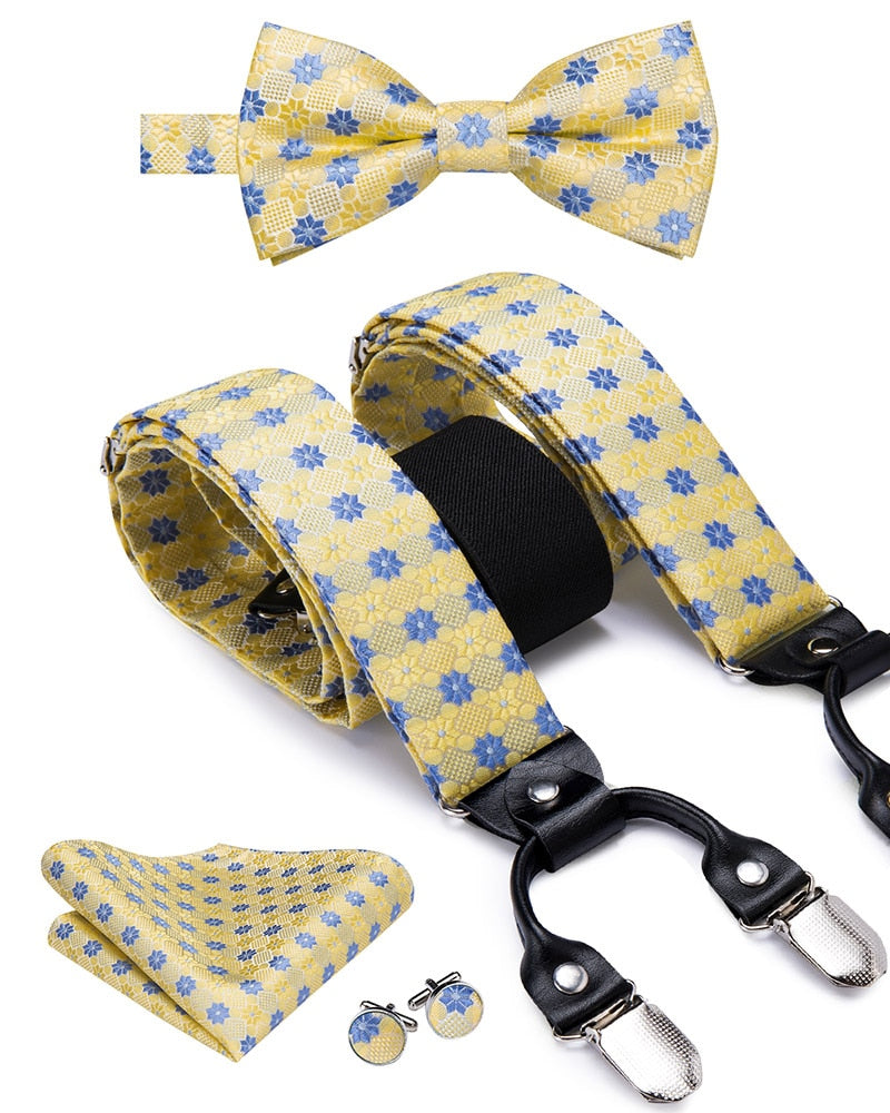 Men's Suspenders Bow Tie