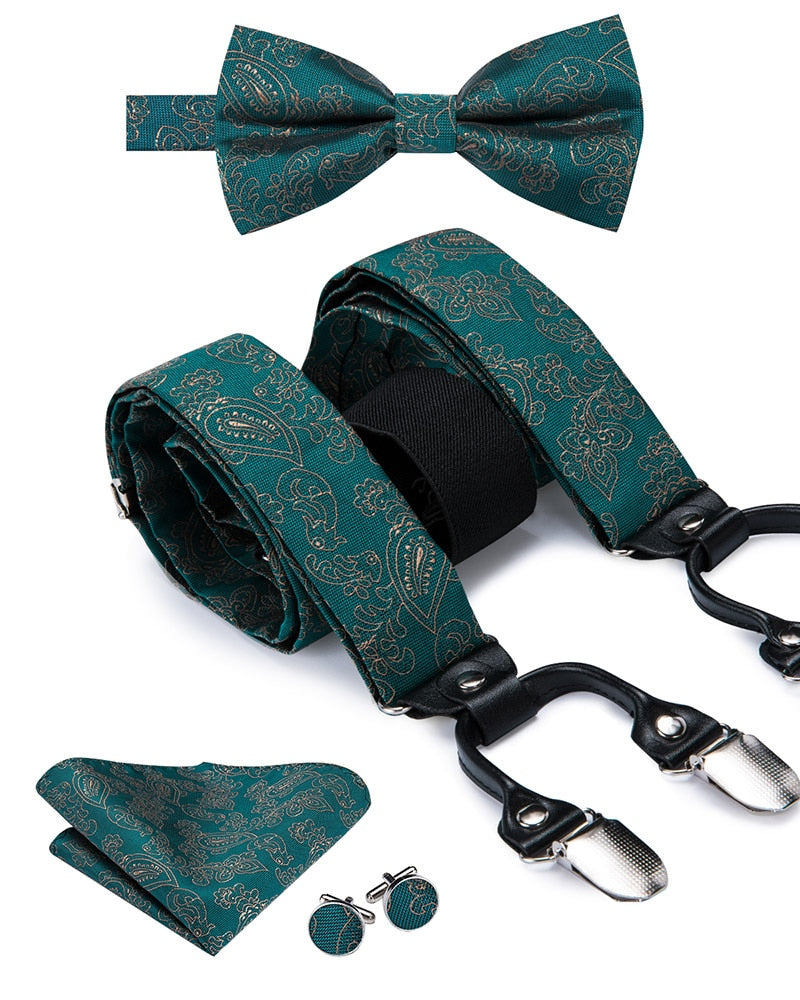Men's Suspenders Bow Tie