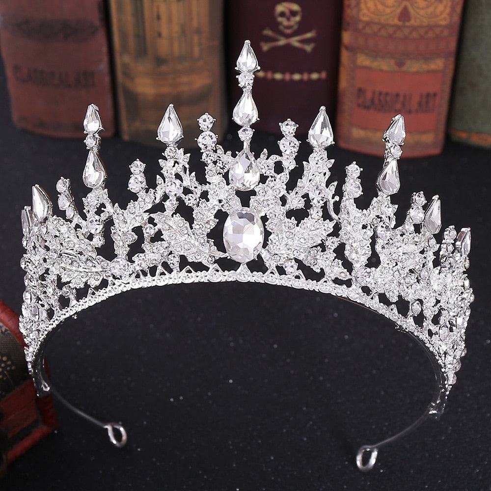Retro Bronze Crystal Tiara