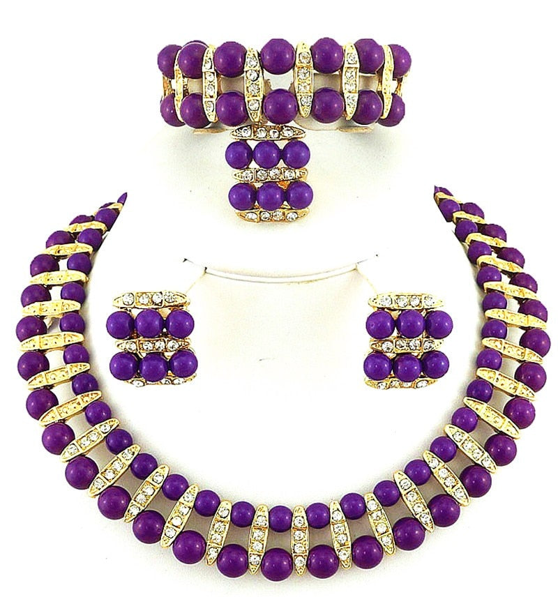 Colour Pearl Jewelry Set