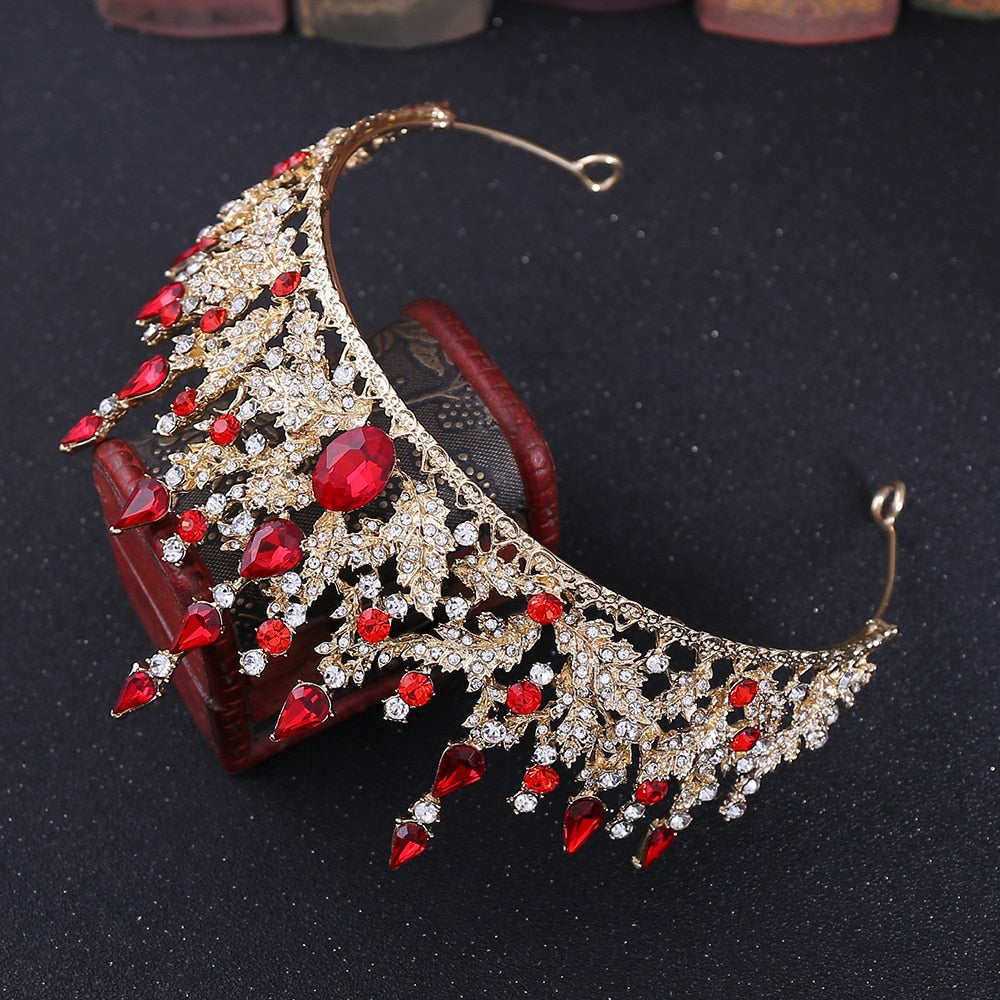 Retro Bronze Crystal Tiara