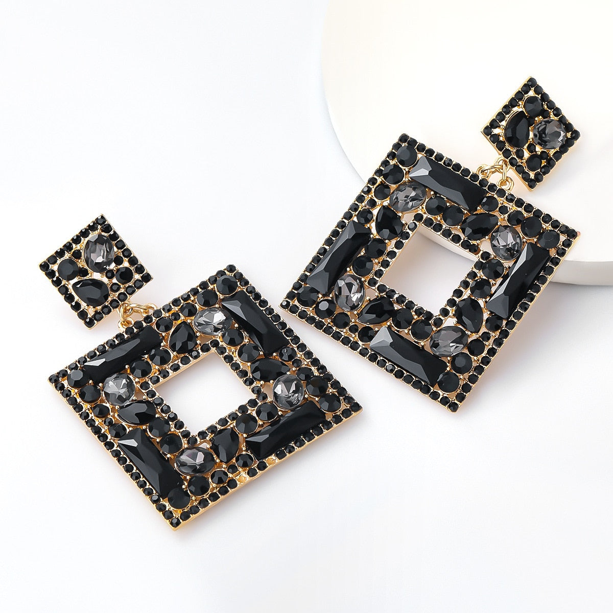 Boutique Fashion Glass Earrings