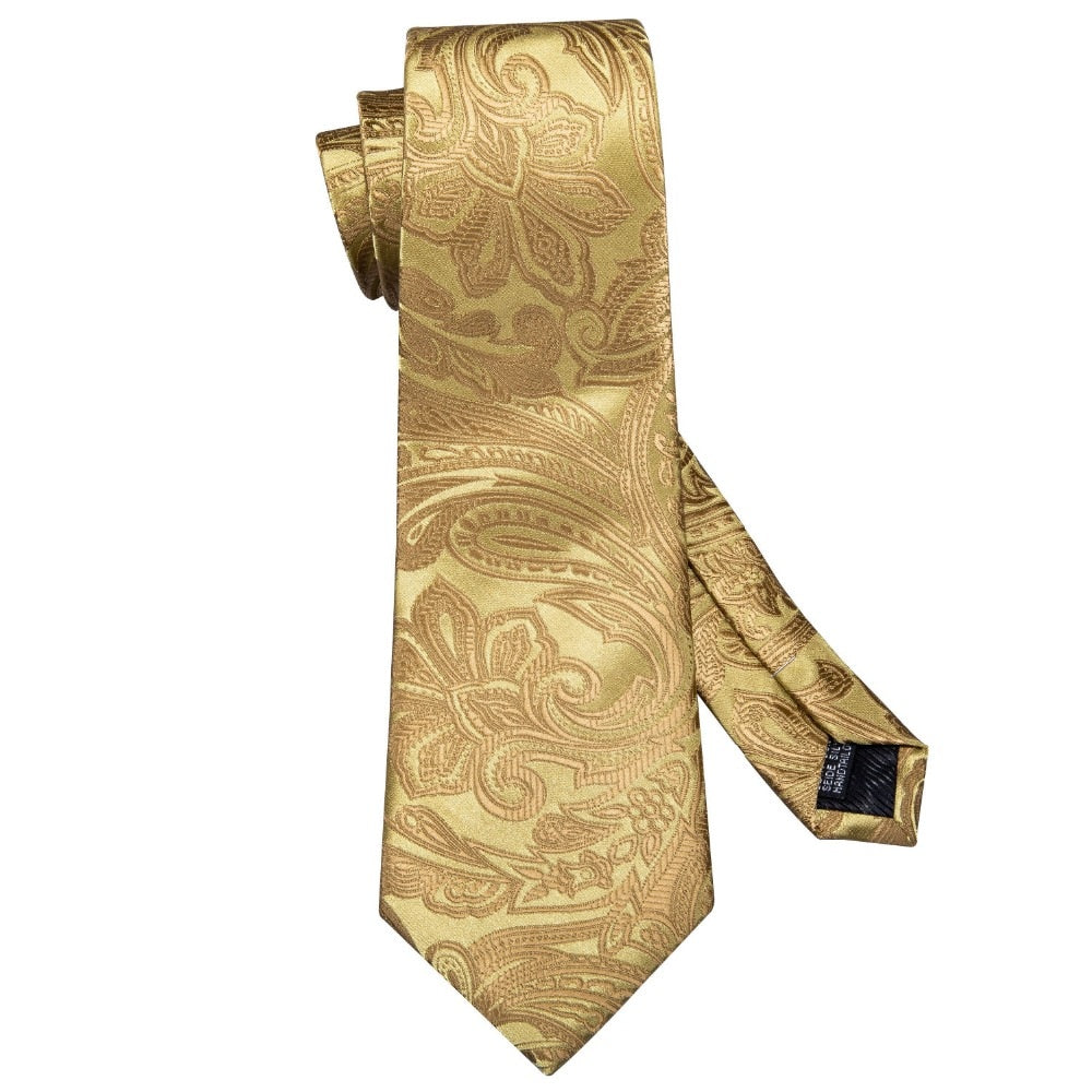 Men Tie Paisley Silk