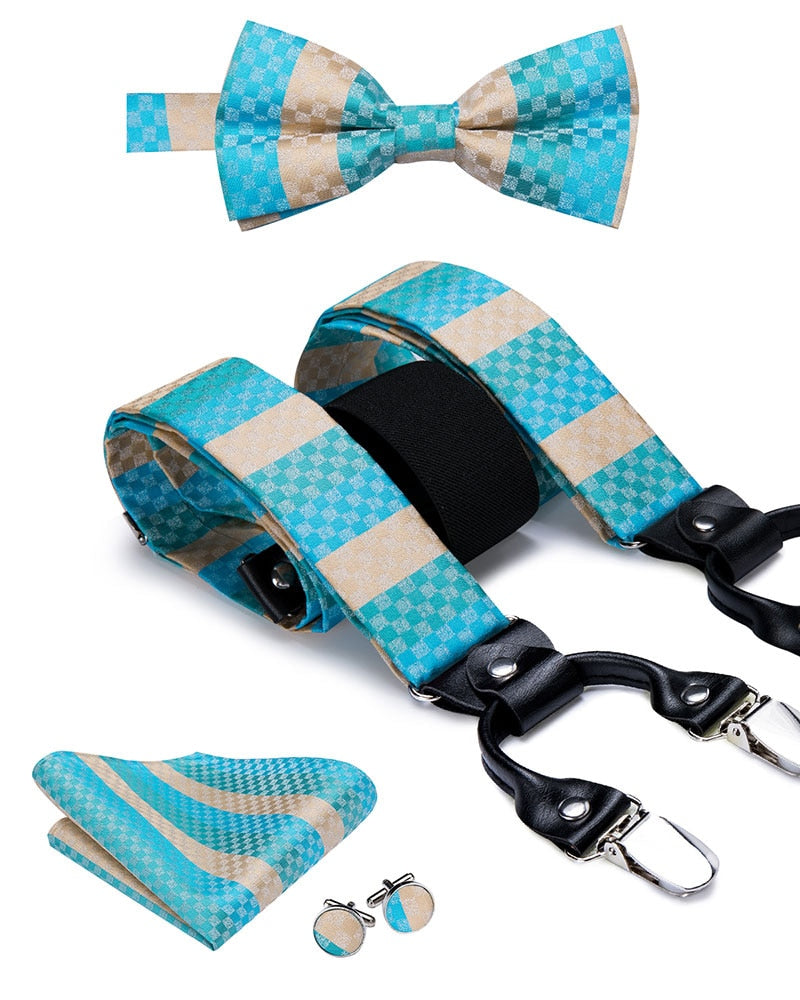 Men's Suspenders Bow Tie