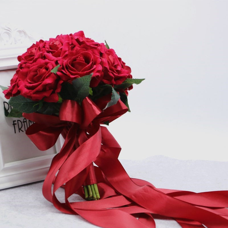 Hot Red Wedding Bouquets