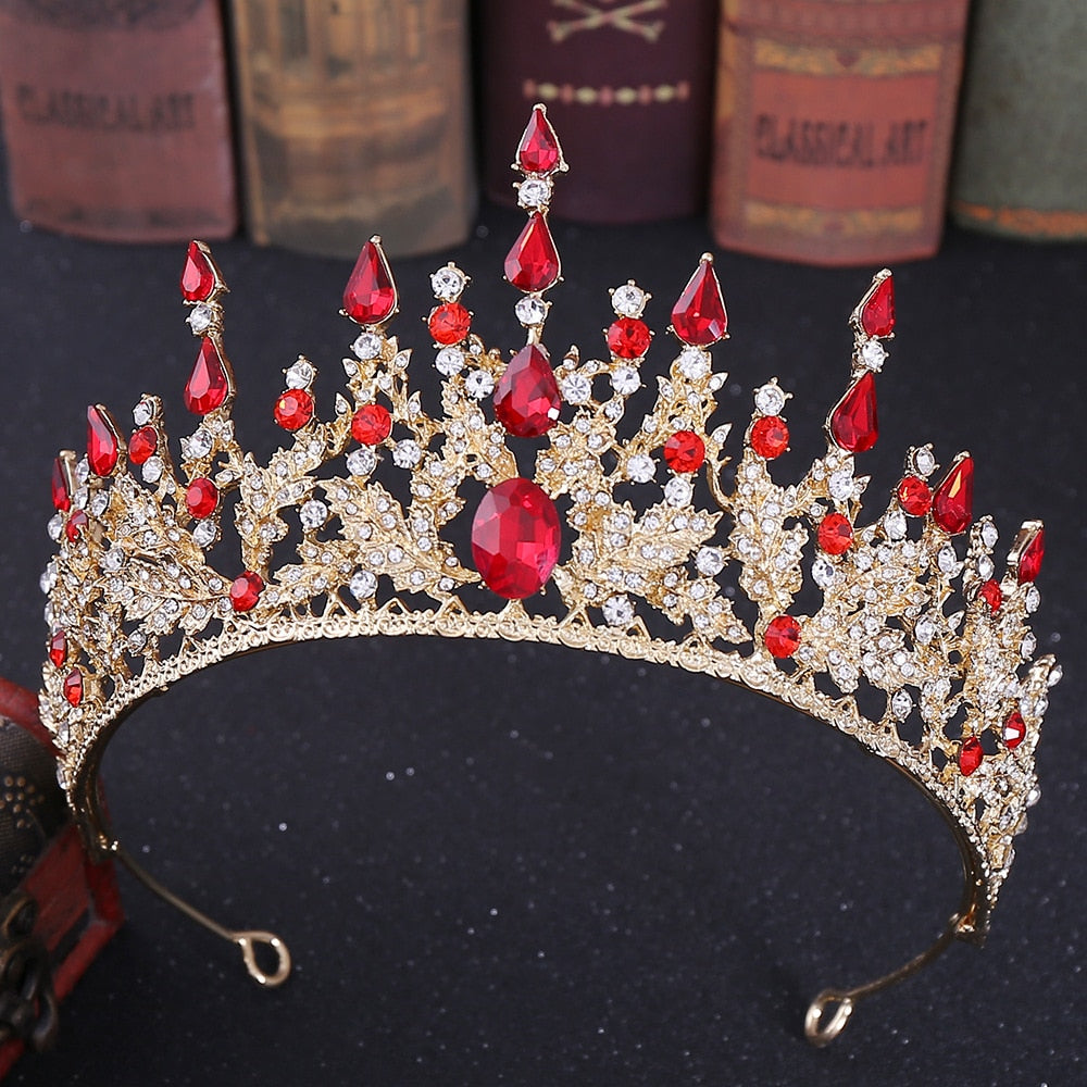 Retro Bronze Crystal Tiara