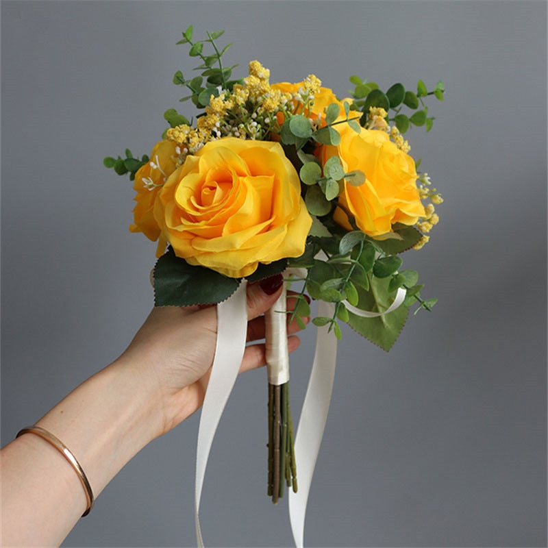 Baby's Breath Rose Bouquet