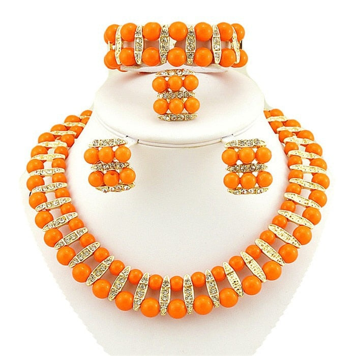 Colour Pearl Jewelry Set