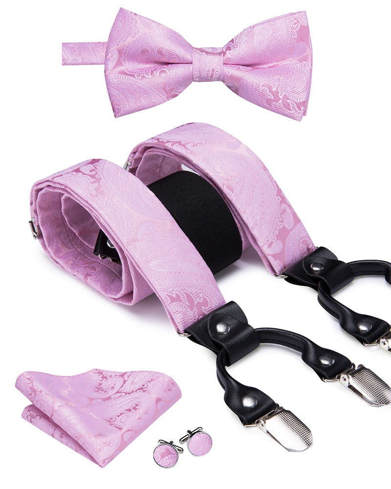 Men's Suspenders Bow Tie