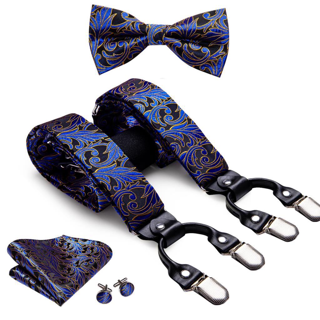 Men's Suspenders Bow Tie